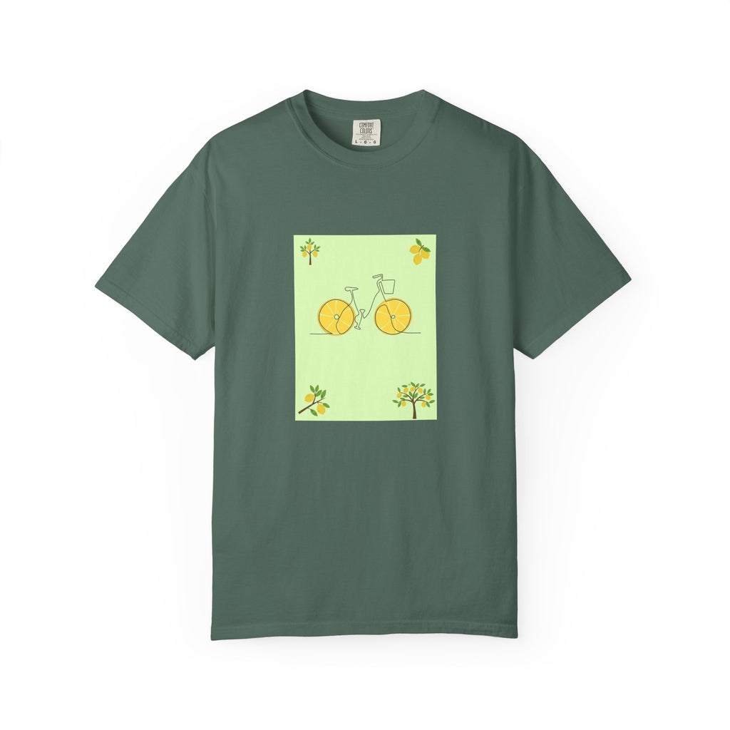 Bicycle Lemon Wheels T-Shirt — Cute Yellow Bike Graphic Tee