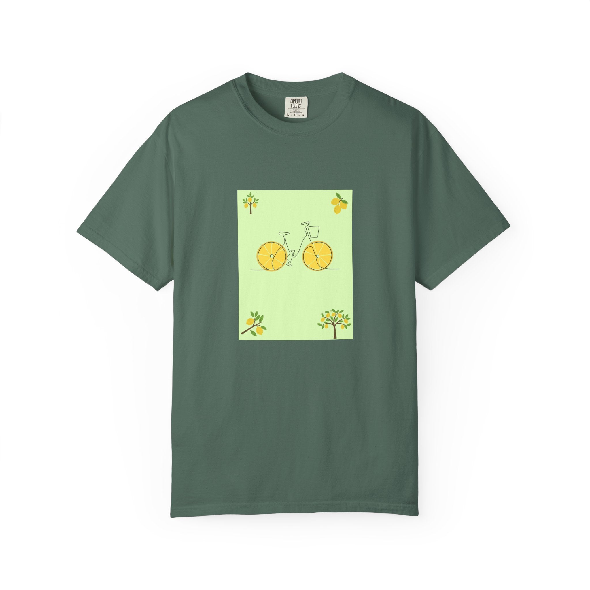 Bicycle Lemon Wheels T-Shirt — Cute Yellow Bike Graphic Tee