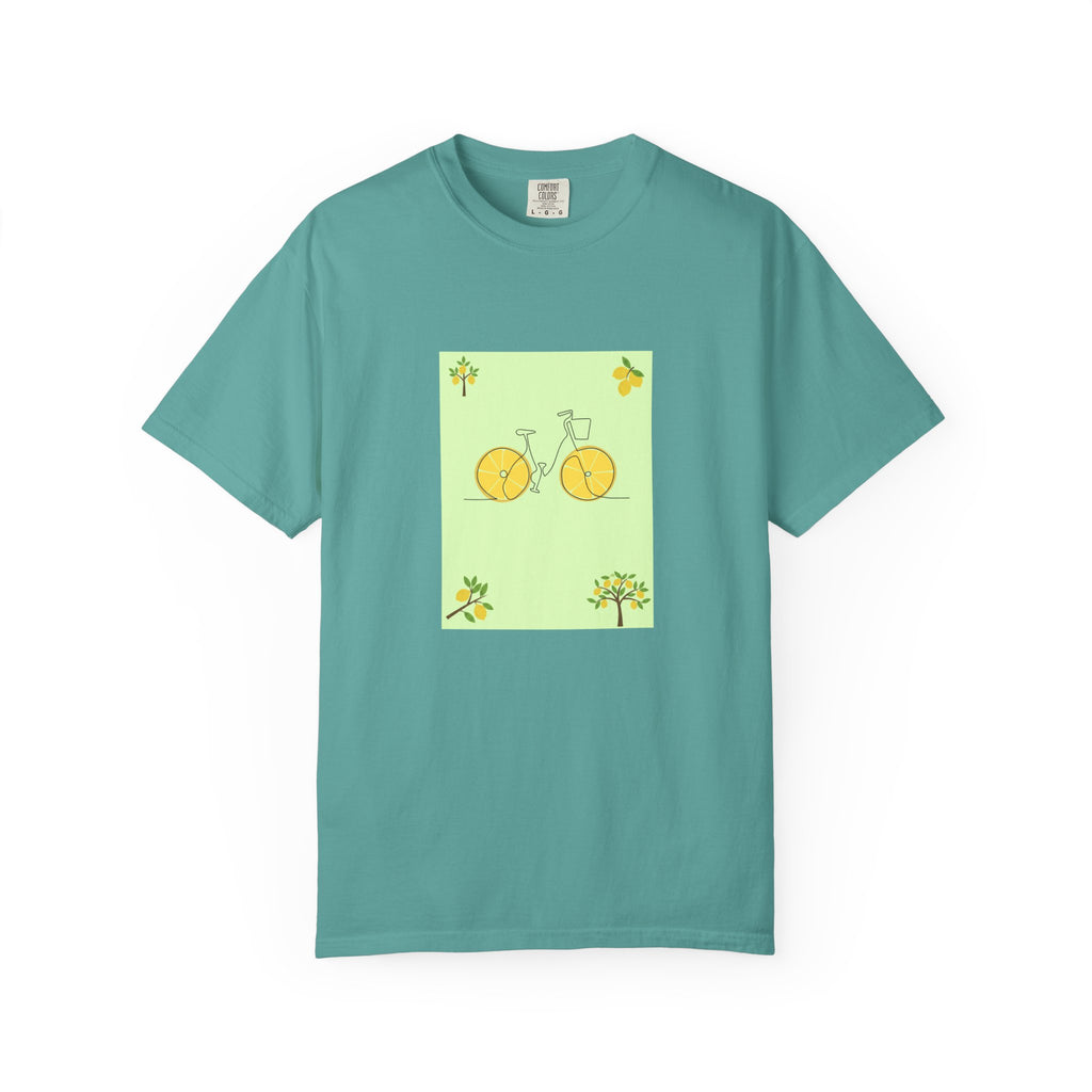 Bicycle Lemon Wheels T-Shirt — Cute Yellow Bike Graphic Tee