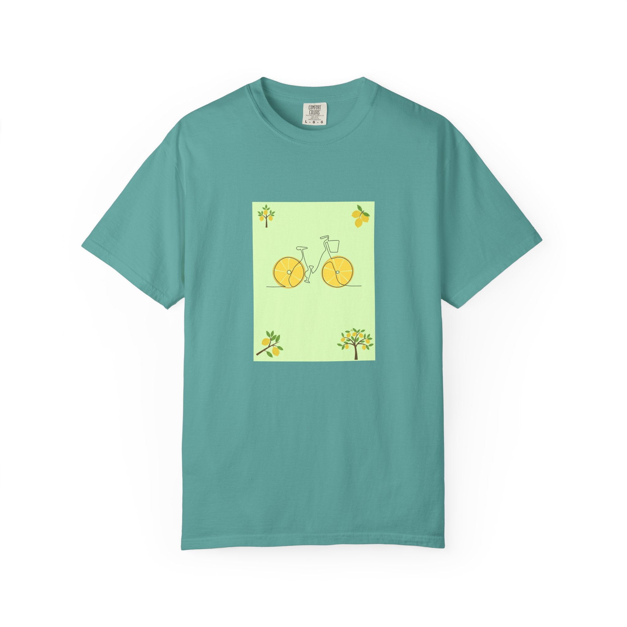 Bicycle Lemon Wheels T-Shirt — Cute Yellow Bike Graphic Tee