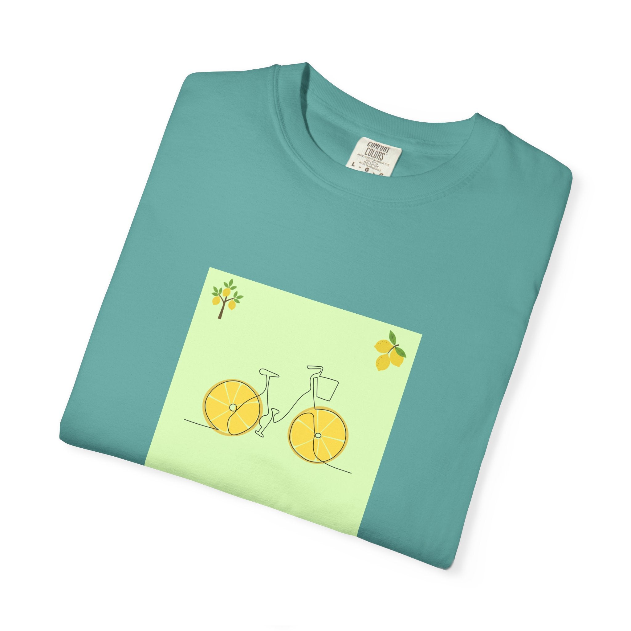 Bicycle Lemon Wheels T-Shirt — Cute Yellow Bike Graphic Tee