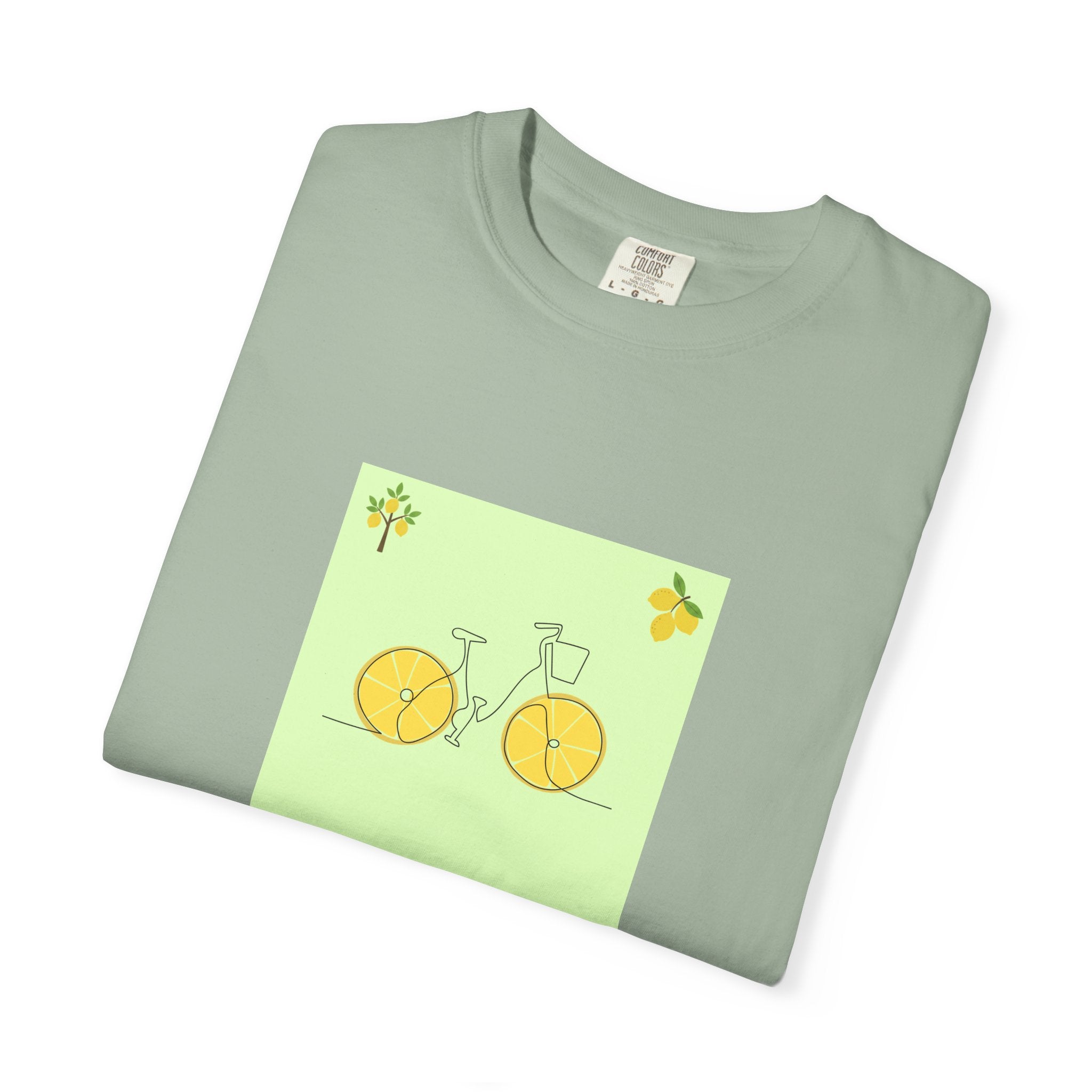 Bicycle Lemon Wheels T-Shirt — Cute Yellow Bike Graphic Tee