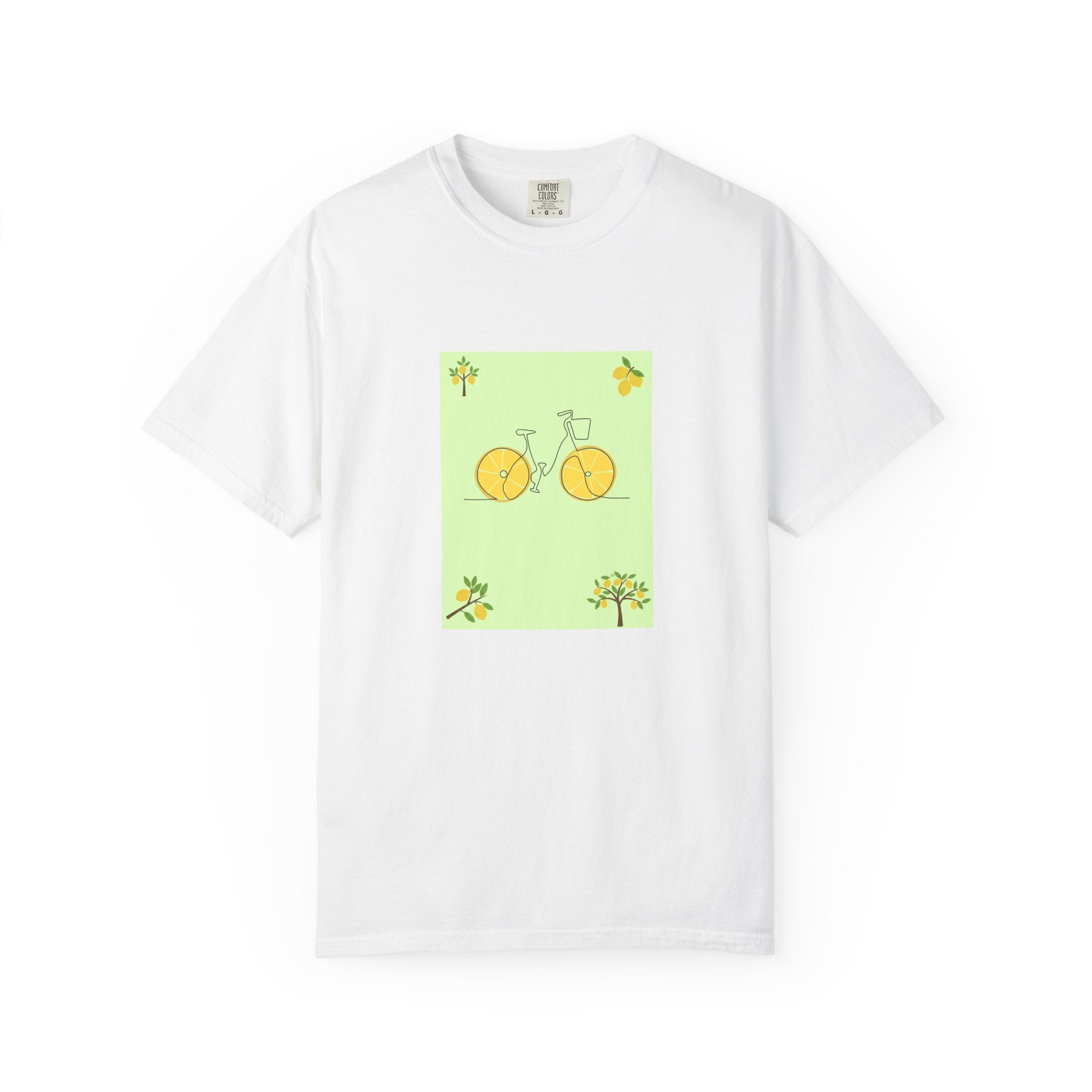 Bicycle Lemon Wheels T-Shirt — Cute Yellow Bike Graphic Tee