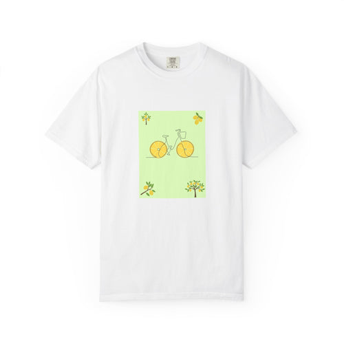 Bicycle Lemon Wheels T-Shirt — Cute Yellow Bike Graphic Tee
