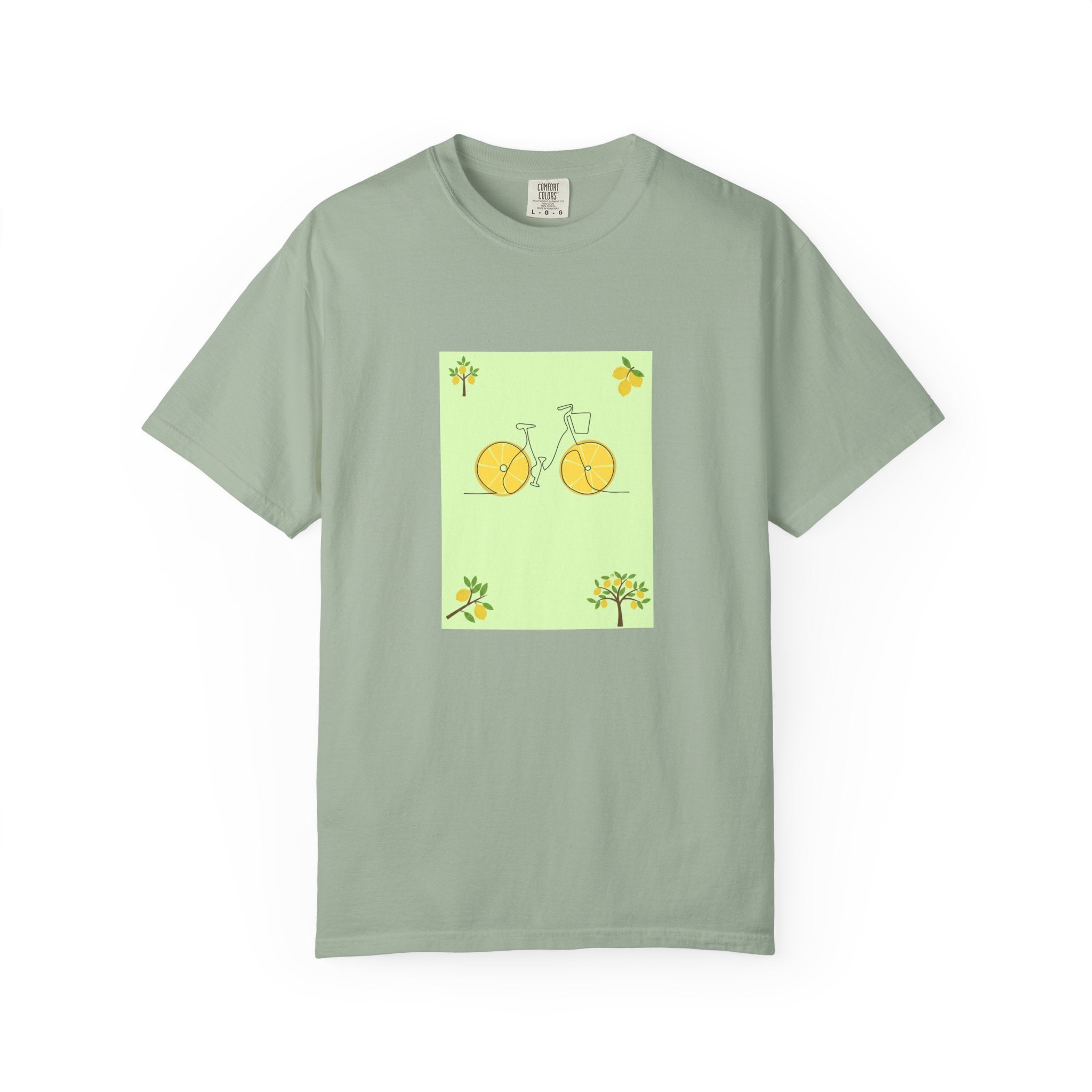 Bicycle Lemon Wheels T-Shirt — Cute Yellow Bike Graphic Tee
