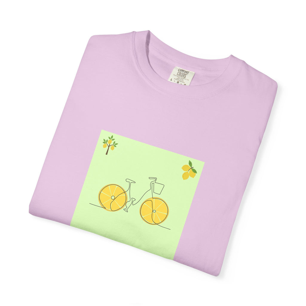 Bicycle Lemon Wheels T-Shirt — Cute Yellow Bike Graphic Tee