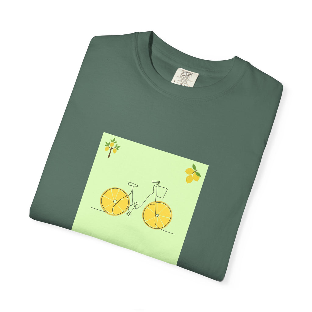 Bicycle Lemon Wheels T-Shirt — Cute Yellow Bike Graphic Tee